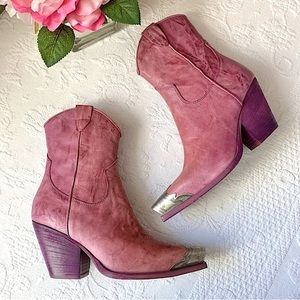 LIKE NEW Free People Brayden Western Boot Orchid 37.5